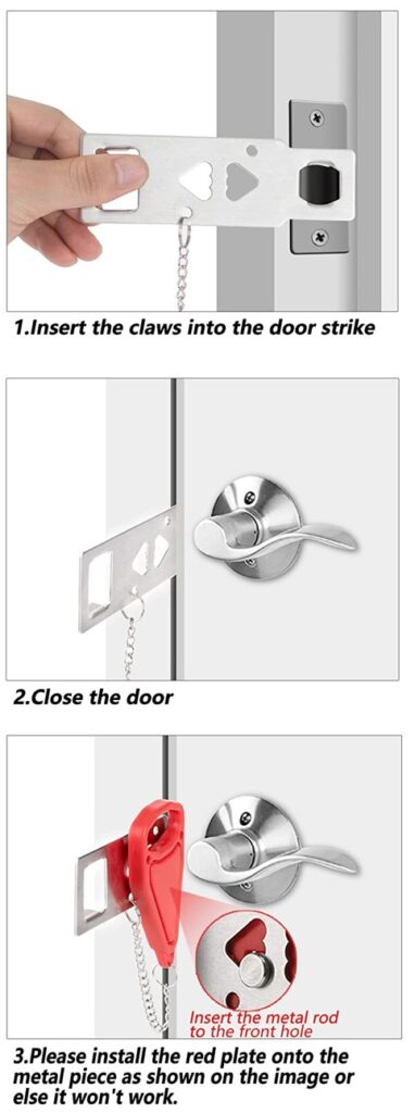 Cómo funcionan las cerraduras de puertas portátiles